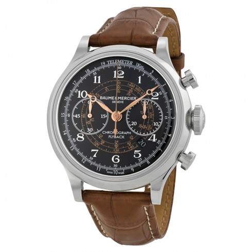 Baume and Mercier Capeland Flyback Chronograph Black Dial Men's Watch 10068 watches