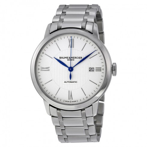 Baume and Mercier Classima Automatic Silver Dial Stainless Steel Men's Watch M0A10215 watches