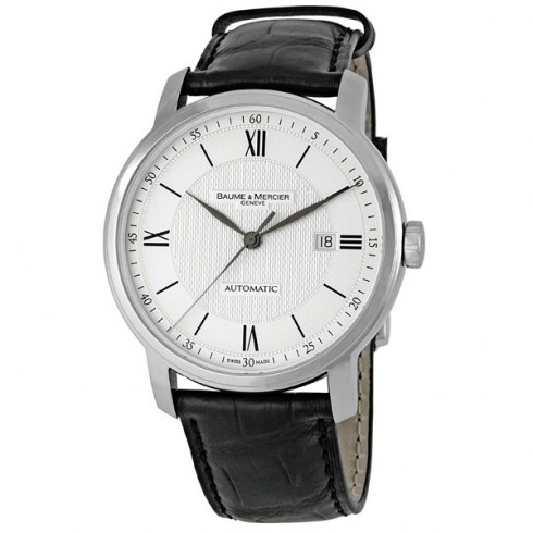 Baume and Mercier Classima Executives Silver Guilloche Men's Watch 08868 watches