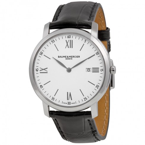 Baume and Mercier Classima Executives White Dial Stainless Steel Men's Watch 10097 watches