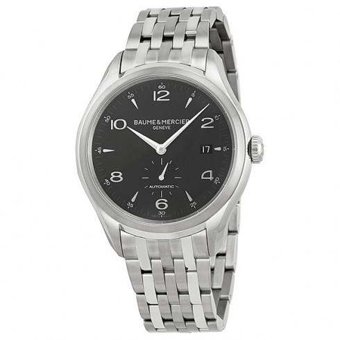 Baume and Mercier Clifton Black Dial Stainless Steel Men's Watch 10100 watches