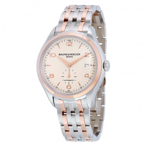 Baume and Mercier Clifton Silver Dial Two-tone Stainless Steel Men's Watch 10140 watches