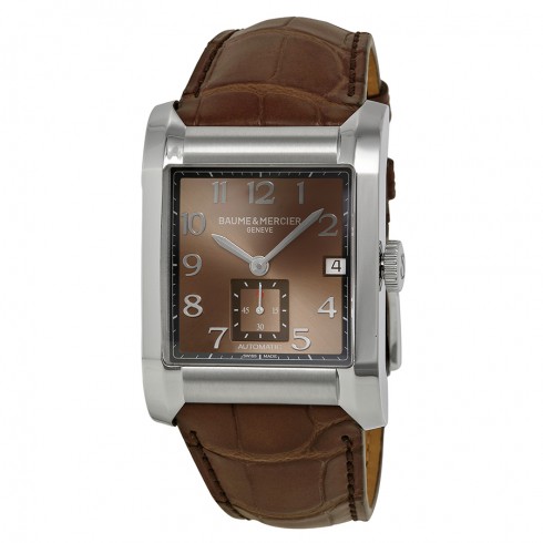 Baume and Mercier Hampton Brown Dial Leather Strap Men's Watch 10028 watches