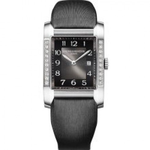 Baume and Mercier Hampton Milleis Black Dial Leather Ladies Watch 10022 watches