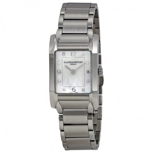 Baume and Mercier Hampton Mother of Pearl Diamond Dial Ladies Watch 10050 watches