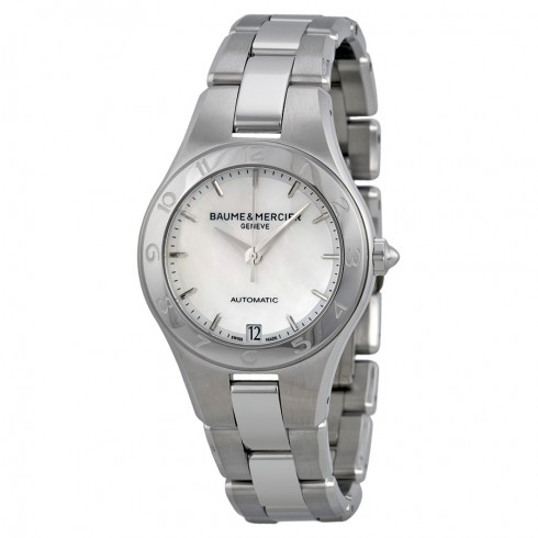 Baume and Mercier Linea Mother of Pearl Dial Steel Ladies Watch 10035 watches
