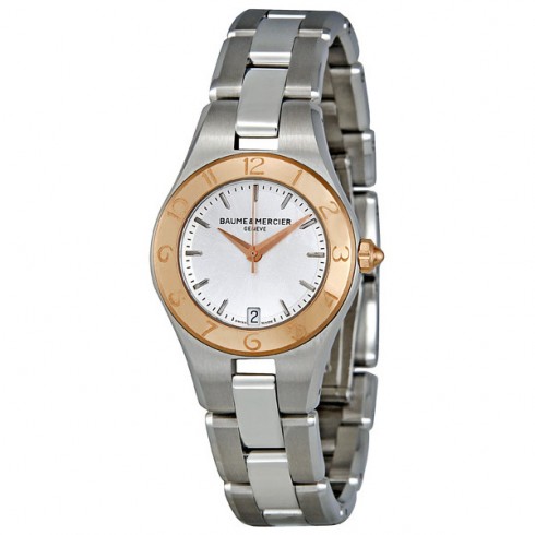 Baume and Mercier Linea Rose Gold Bezel Ladies Watch 10014 watches