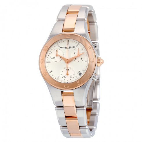 Baume and Mercier Linea Rose Gold Chronograph Ladies Watch 10016 watches