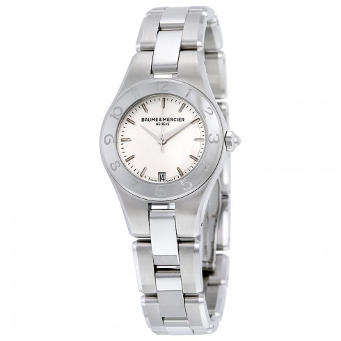 Baume and Mercier Linea Silver Dial Ladies Watch 10009 watches