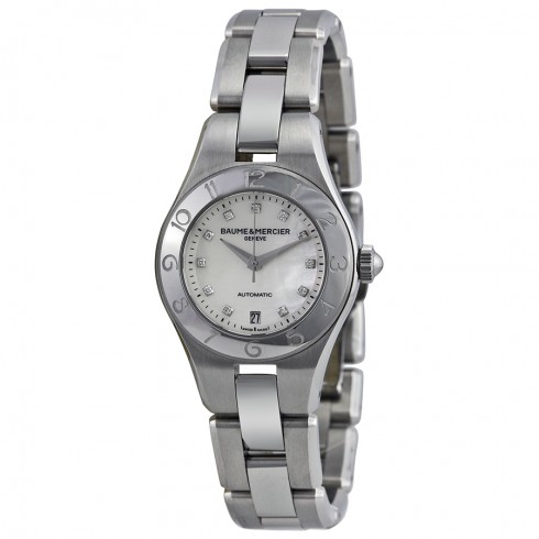 Baume and Mercier Mother of Pearl Diamond Dial Steel Ladies Watch 10113 watches