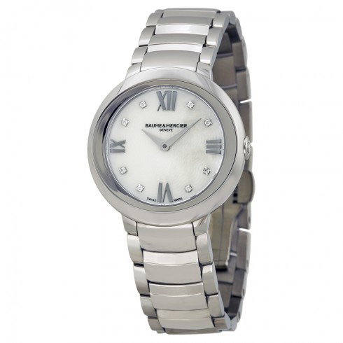 Baume and Mercier Promesse Mother of Pearl Stainless Steel Ladies Watch 10158 watches