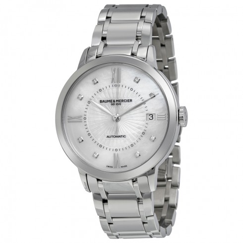 Baume Et Mercier Classima Automatic Mother of Pearl Dial Stainless Steel Ladies Watch 10221 watches