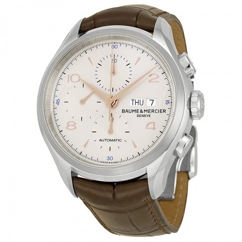 Baume et Mercier Clifton Automatic Chronograph Silver Dial Men's Watch 10129 watches