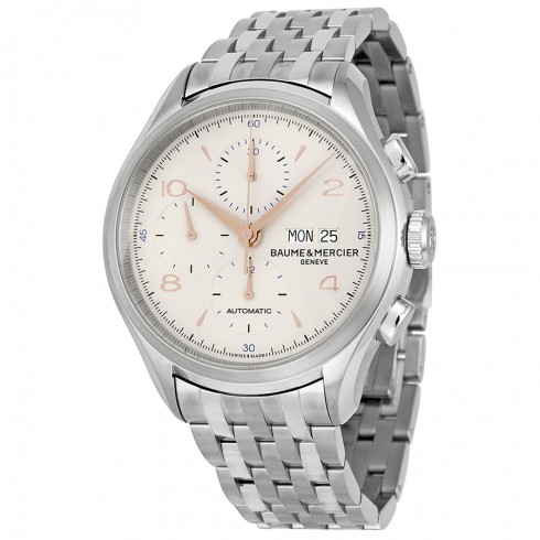 Baume et Mercier Clifton Automatic Chronograph Silver Dial Men's Watch 10130 watches