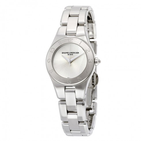 Baume et Mercier Linea Silver Dial Stainless Steel Ladies Watch 10138 watches