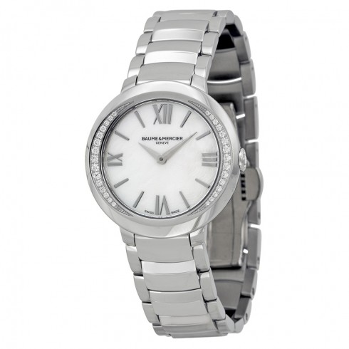 Baume Et Mercier Promesse Mother of Pearl Dial Stainless Steel Ladies Watch 10160 watches