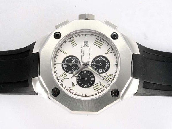 Baume Mercier Riviera XXL 8594 43mm Mens Stainless Steel Case Watch watches