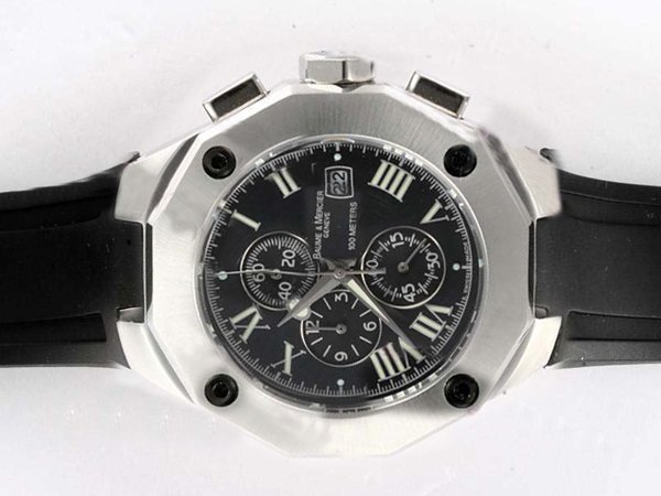 Baume Mercier Riviera XXL 8669 Round Stainless Steel Case Watch watches