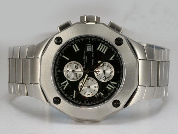 Baume Mercier Riviera XXL 8669 Stainless Steel Case Mens Round Watch watches