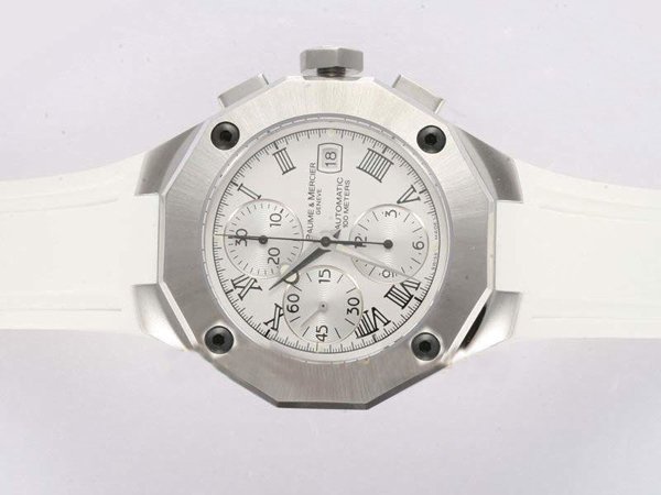 Baume Mercier Riviera XXL 8708 White Dial Automatic Round Watch watches