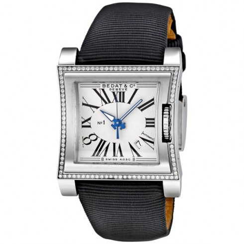 Bedat No. 1 Diamond Steel Black Ladies Watch 114.020.100 watches