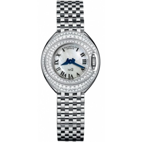 Bedat No 2 Mother of Pearl Dial Stainless Steel Diamond Ladies Watch 227.051.900 watches