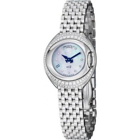 Bedat No 2 Mother of Pearl Diamond Stainless Steel Ladies Watch 227.041.909 watches