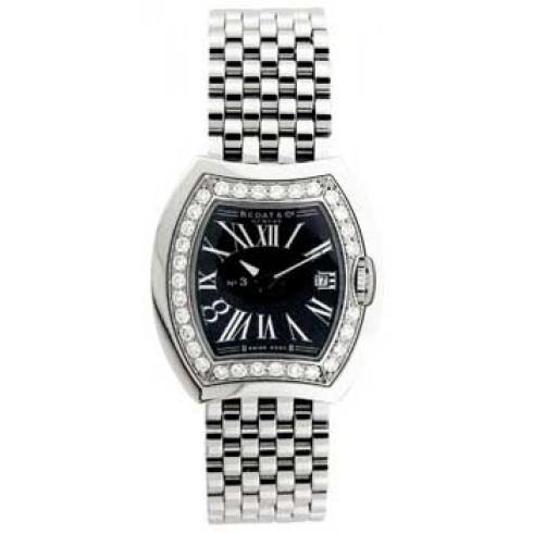 Bedat No. 3 Diamond Steel Black Ladies Watch 334.031.301 watches