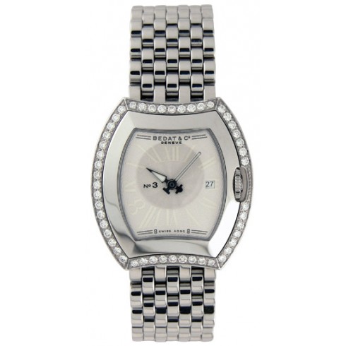 Bedat No. 3 Diamond Steel Ladies Watch 334.041.100 watches