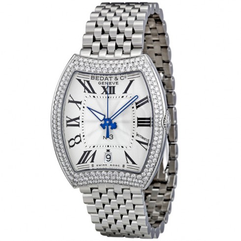Bedat No. 3 Opaline Guilloche Dial Diamond Bezel Ladies Watch 315.031.100 watches