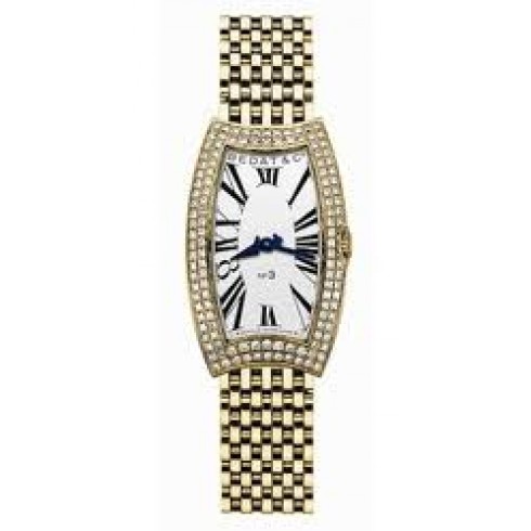 Bedat No 3 Silver Dial 18kt Yellow Gold Ladies Watch 384.333.600 watches