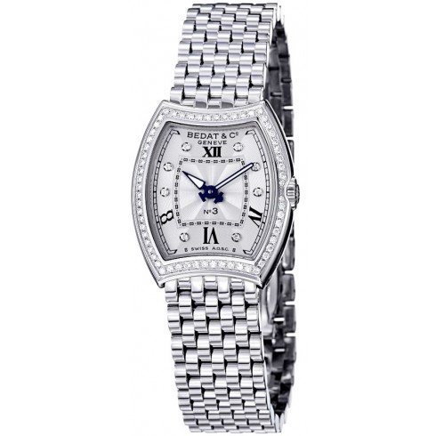 Bedat No 3 Silver Dial Stainless Steel Bracelet Ladies Watch 305.021.109 watches