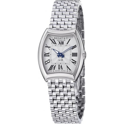 Bedat No 3 Silver Dial Stainless Steel Ladies Watch 305.011.100 watches