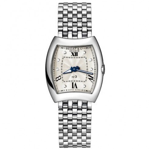 Bedat No. 3 Silver Diamond Dial Stainless Steel Ladies Watch 316.011.109 watches