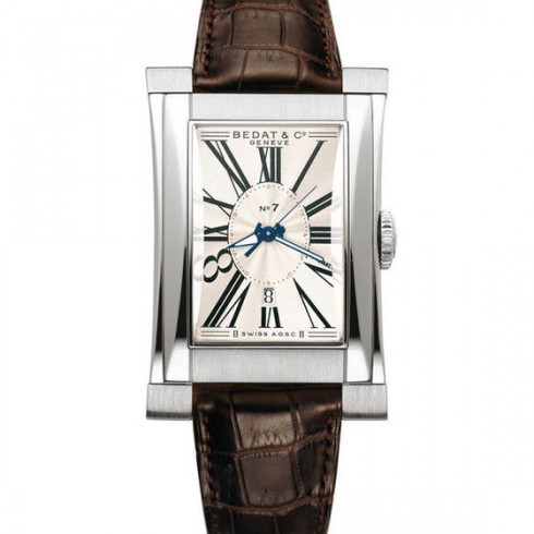 Bedat No. 7 White Dial Brown Alligator Leather Men's Watch 737.010.801 watches