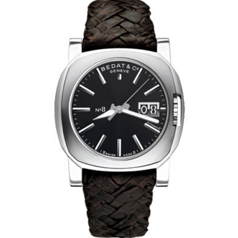 Bedat No. 8 Black Dial Brown Alligator Leather Automatic Men's Watch 888.018.310 watches