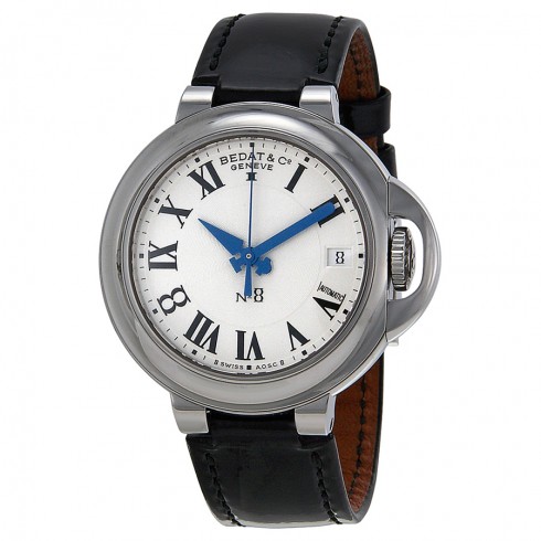 Bedat No. 8 Silver Dial Black Alligator Leather Ladies Watch 828.010.600 watches