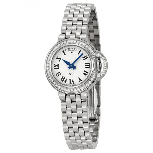 Bedat No. 8 Silver Dial Stainless Steel Diamond Ladies Watch 827.041.600 watches