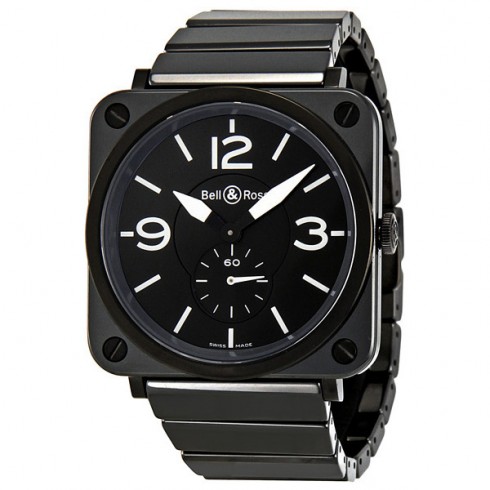 Bell and Ross Black Dial Black Ceramic Unisex Watch BRS-BL-CER watches