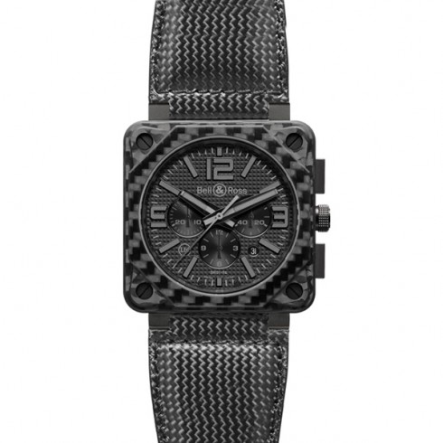 Bell and Ross Carbon Fiber Phantom Automatic Men's Watch BR0194-CA-FIBER-PH watches