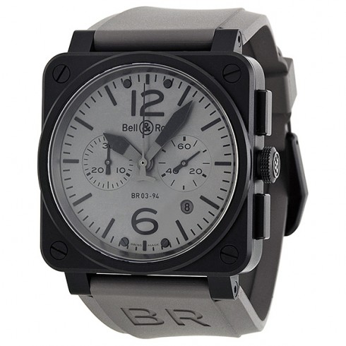 Bell and Ross Commando Automatic Chronograph Dark Grey Men's Watch BR0394-COMMANDO watches