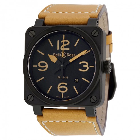 Bell and Ross Instrument Heritage Black Dial Automatic 42MM Men's Watch BR-03-92-HERITAGE watches
