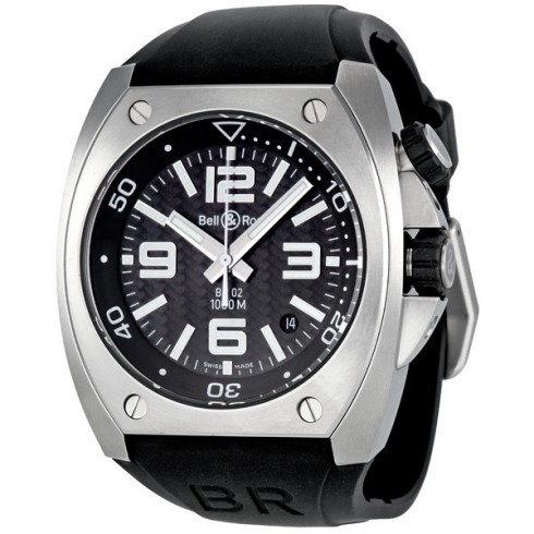 Bell and Ross Marine Carbon Fiber Dial Automatic Men's Watch BR0292-ST-CBF watches