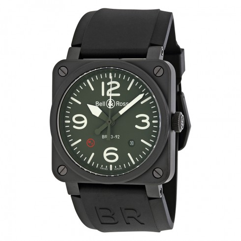 Bell and Ross Military Green Dial Men's Watch BR0392-TYPE-MIL watches