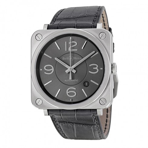 Bell and Ross Officer Ruthenium Dial Men's Watch BRS-OFF-RU watches