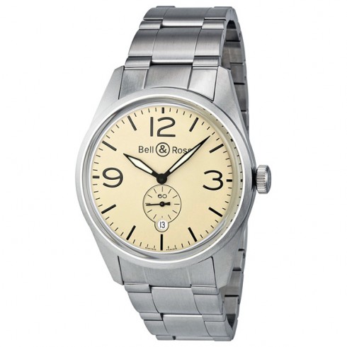 Bell and Ross Original Automatic Beige Dial Stainless Steel Men's Watch BR123-BEI-ST-SS watches