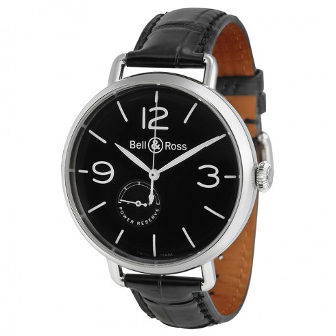 Bell and Ross Reserve De Marche Automatic Black Leather Men's Watch BRWW197BLST watches