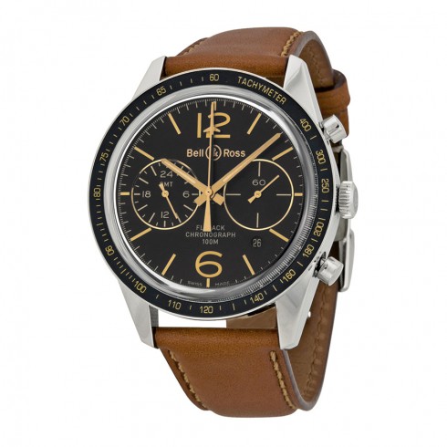 Bell and Ross Sport Heritage Flyback Automatic Black Dial Men's Watch BRV126-FLYBACK watches