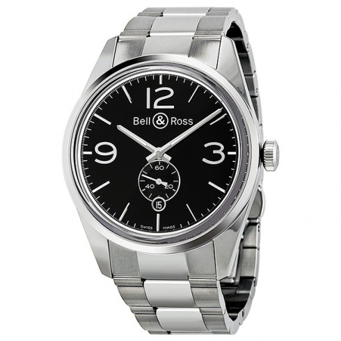 Bell and Ross Vintage Automatic Black Dial Stainless Steel Men's Watch BR123-BL-ST watches