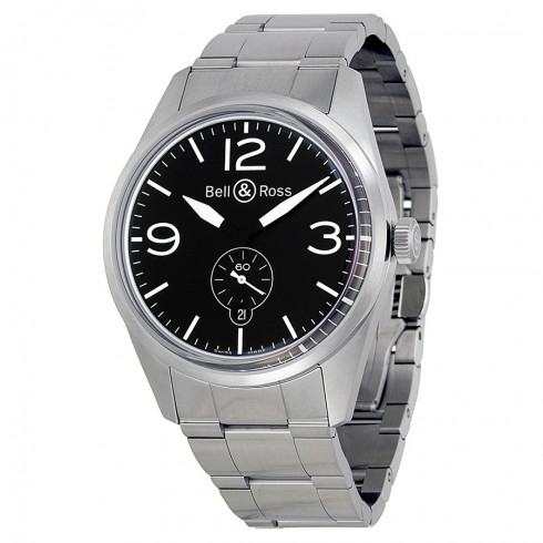Bell and Ross Vintage Automatic Black Dial Stainless Steel Men's Watch BRV123-BL-ST-SST watches